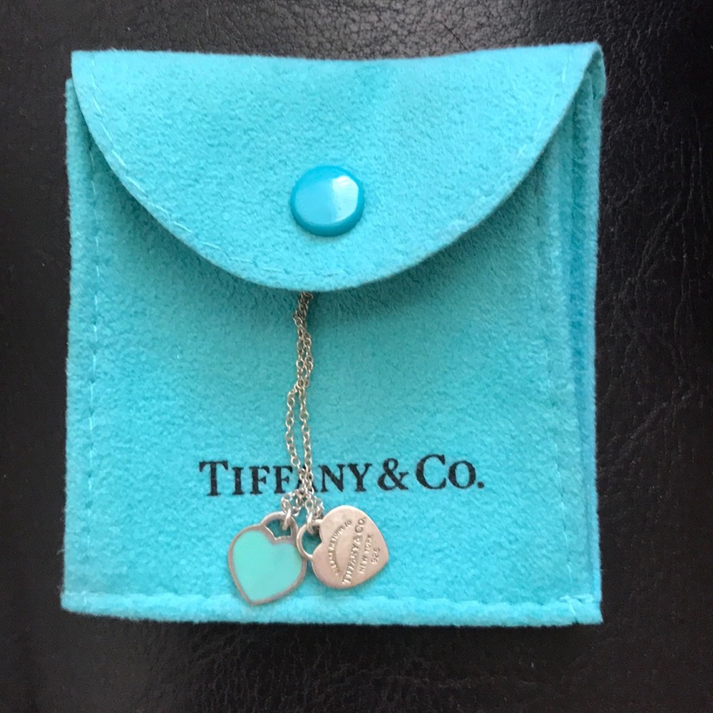 Authentic Tiffany Double Heart Necklace